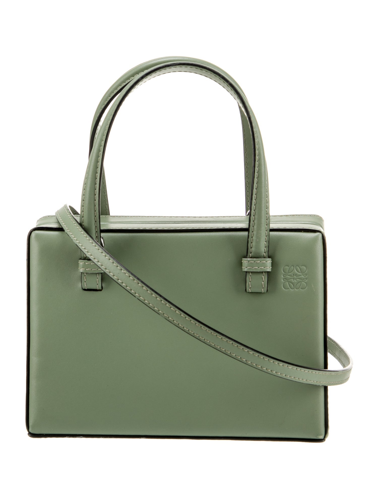 Christian Dior Crocodile Mini Lady Dior Bag w/ Strap - Green