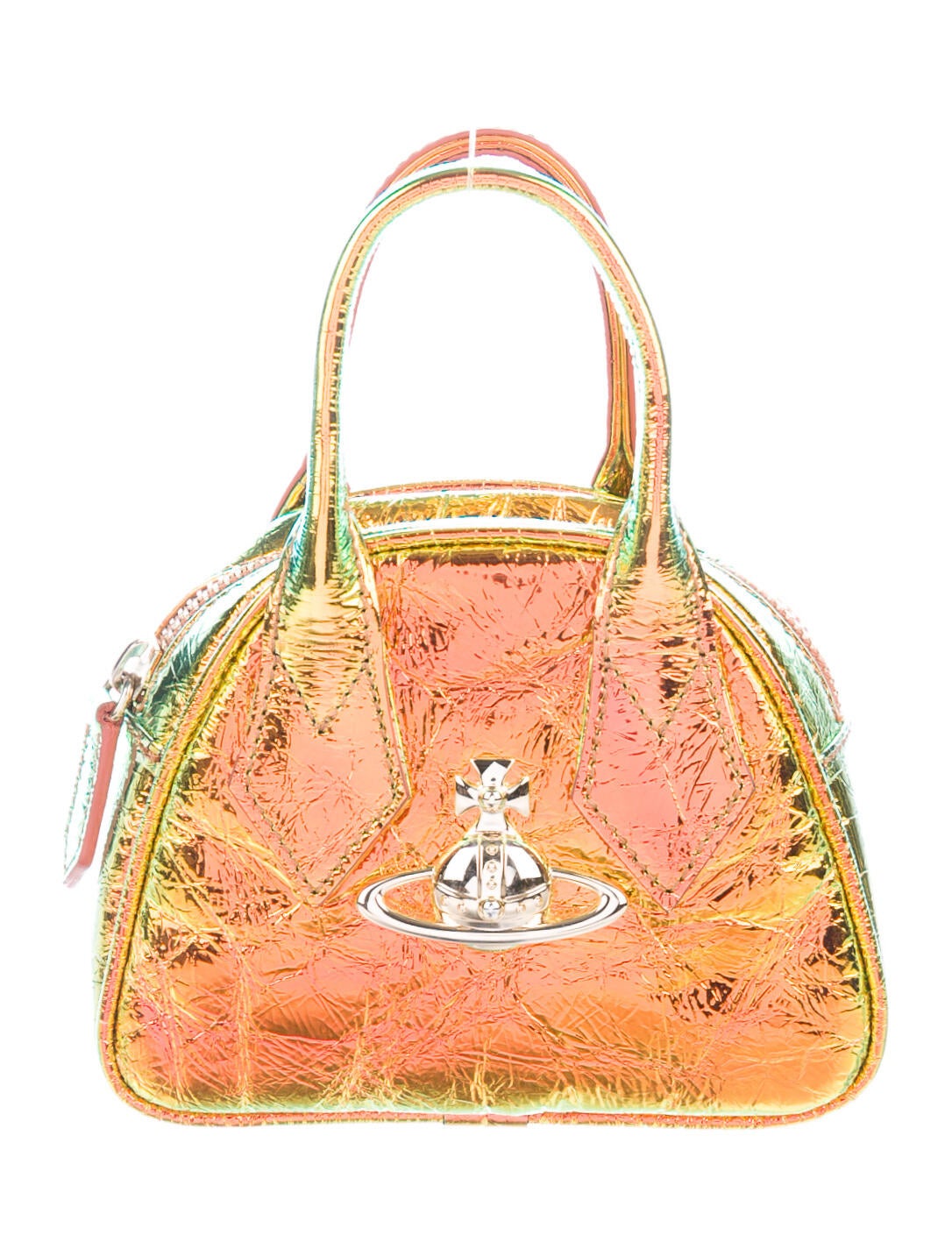 Vivienne Westwood Iridescent Mini Yasmine Handle Bag - Metallic