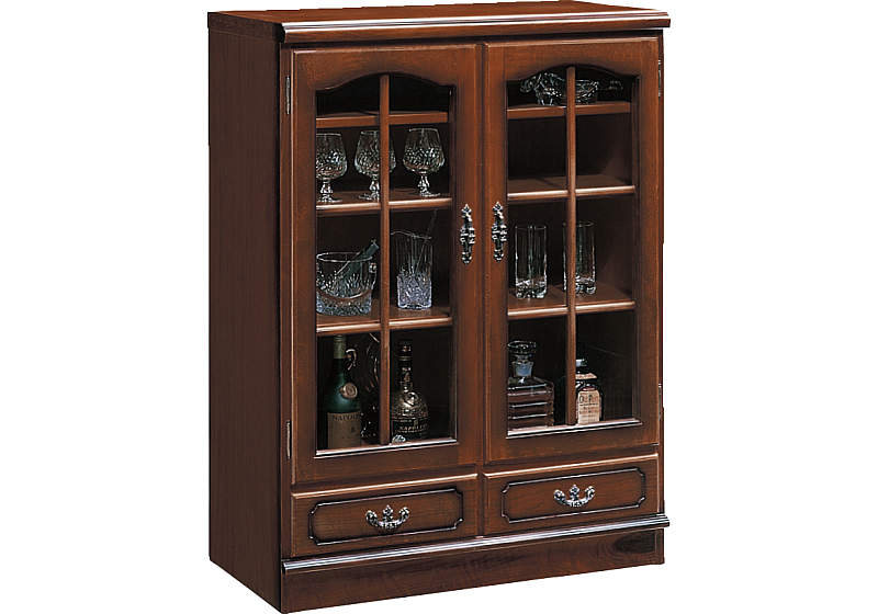 karimoku コロニアル スリムカップボード 右開き オールドカリモク