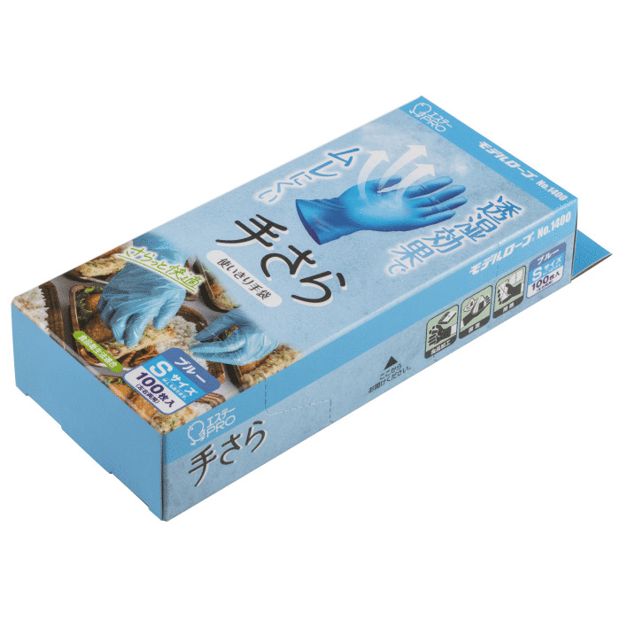 モデルローブ No.1400 手さら(100枚) S | 作業用手袋 | 製品サイト