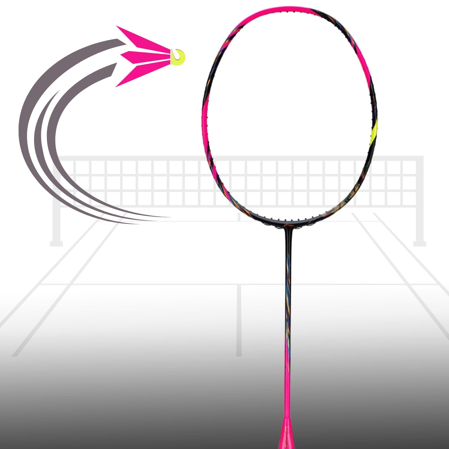 Li-Ning Bladex 900 Unstrung Badminton Racquet, 4U6 - Raspberry