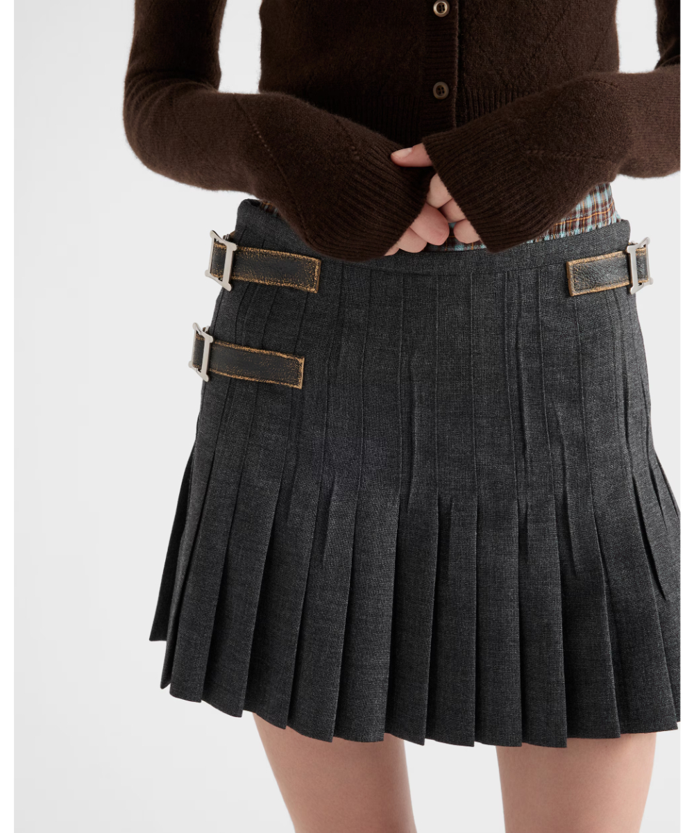 PRADA/プラダ_Women通販 | プリーツ ラッシュステッチ ウールブレンド