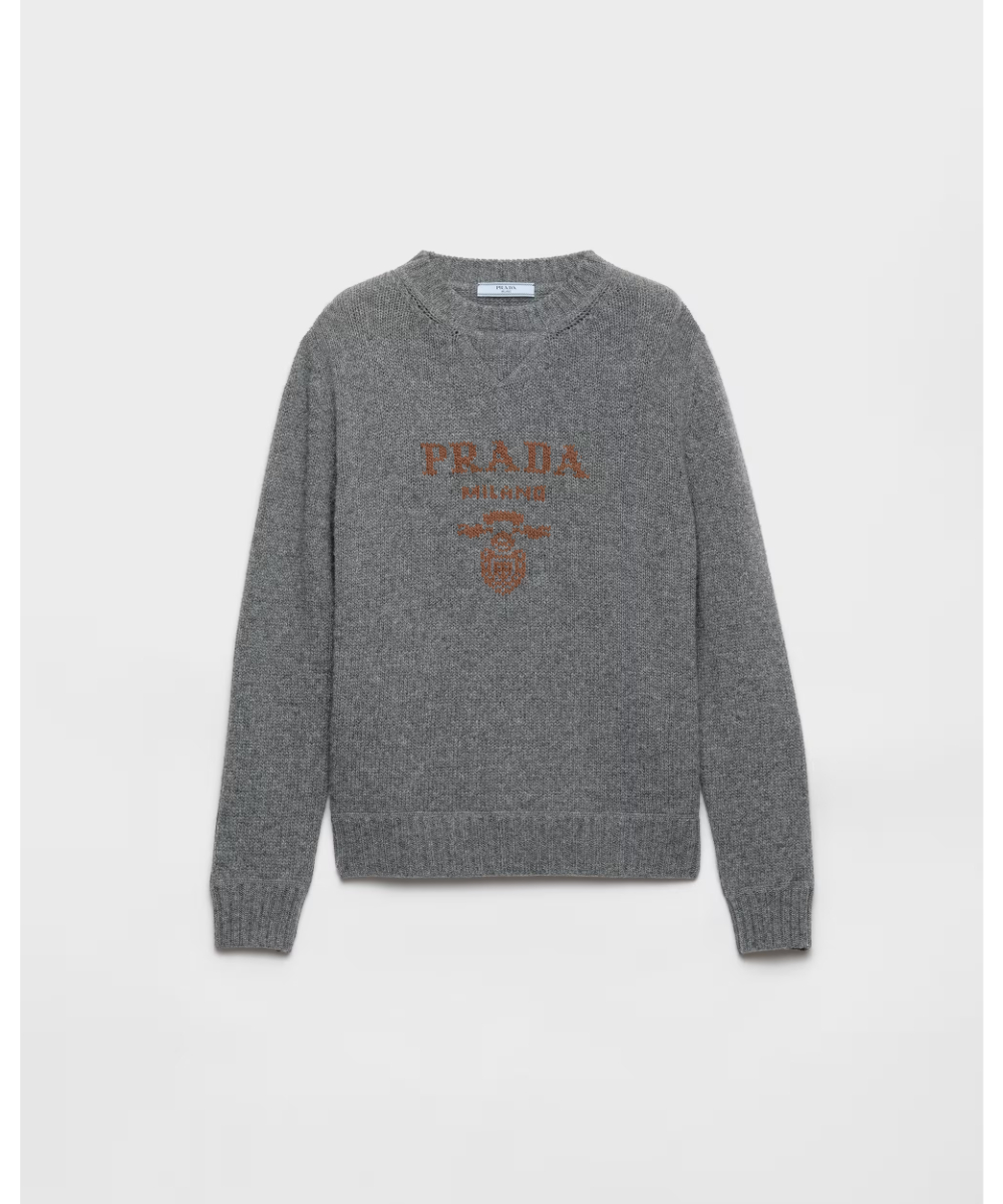 PRADA/プラダ_Women通販 | PRADAロゴ カシミヤxウール クルーネック