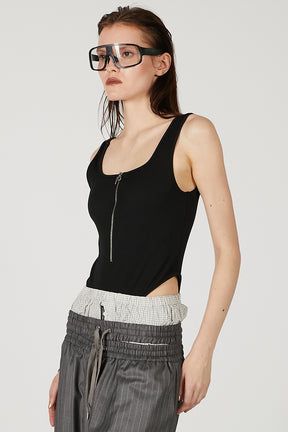 Half Zip Tank Top