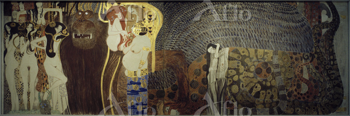 クリムト 「ベートーヴェン・フリーズ第2壁面」 [66920434]のアート