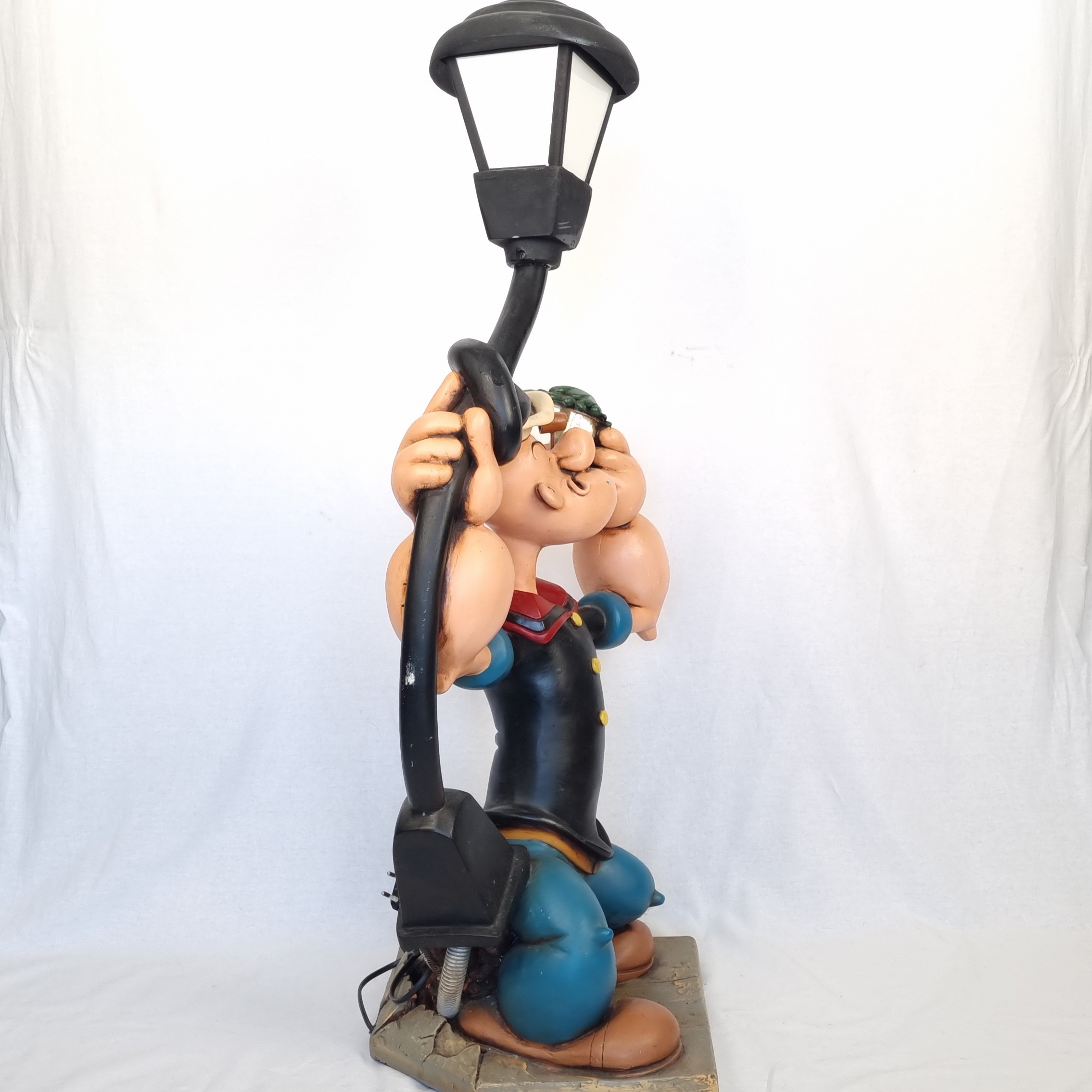 Vintage Popeye lamp - Popeye under a street streetlamp
