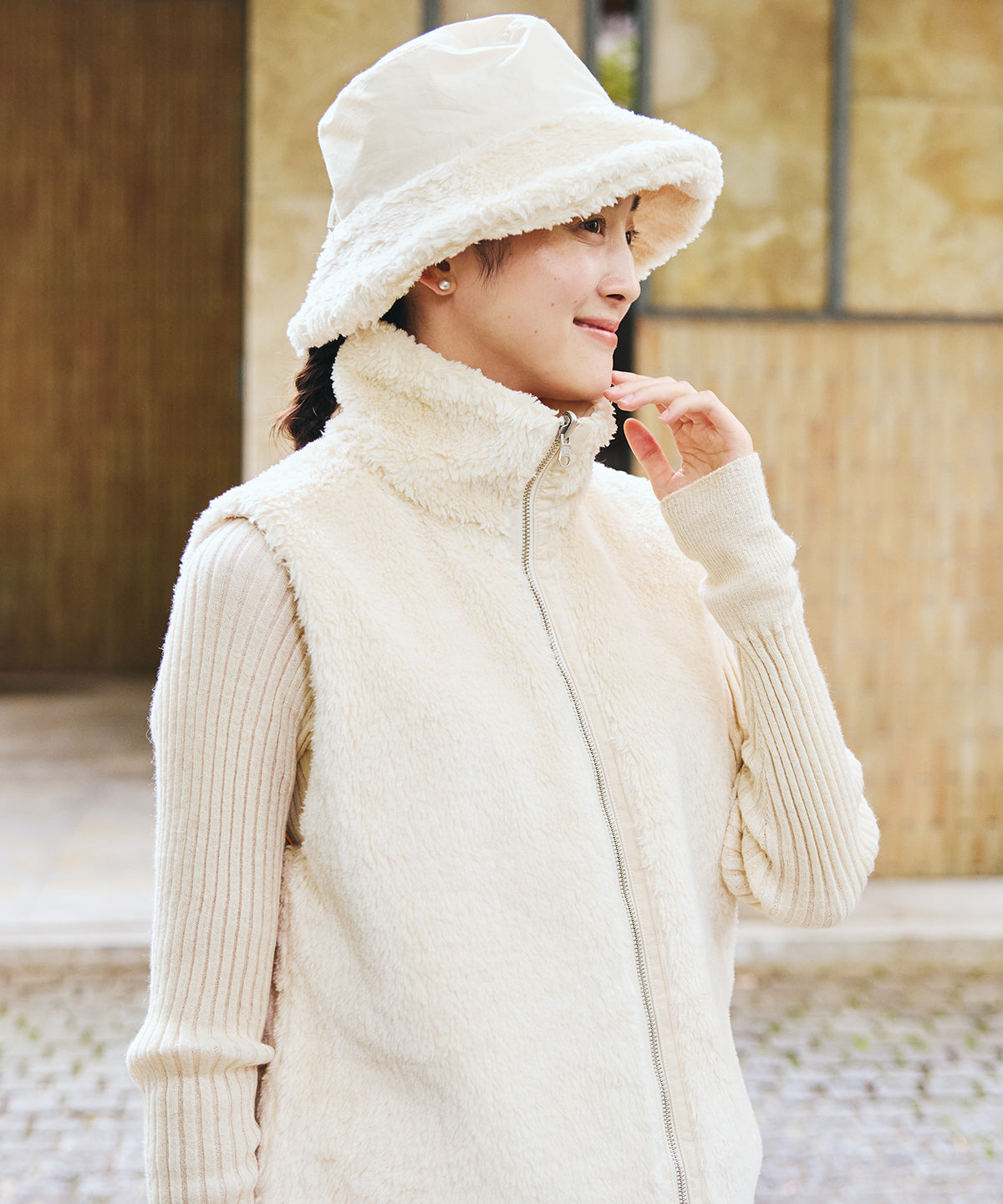 タイプライターリバーシブルベスト / オーガニックコットン – PRISTINE