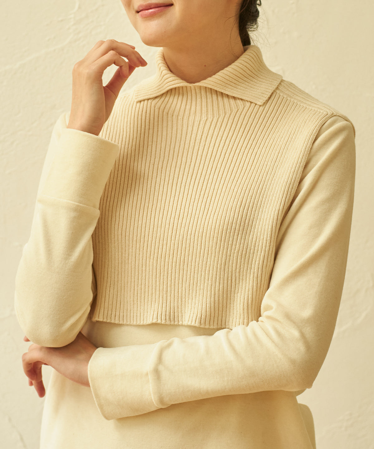 カシミヤ混ニットカウル / オーガニックコットン – PRISTINE