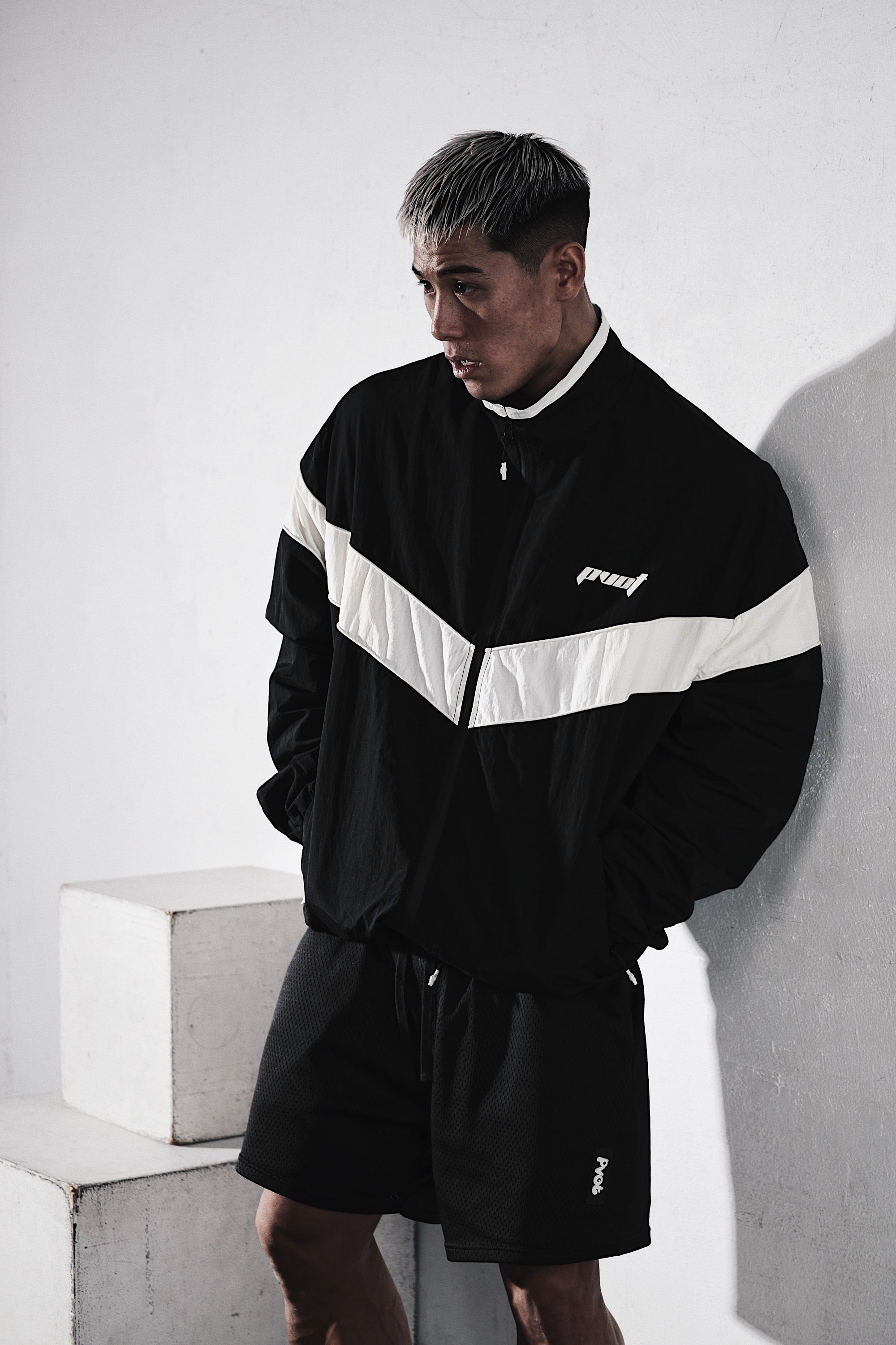 Pvot Athleisure Nylon Premium Jacket (Black)