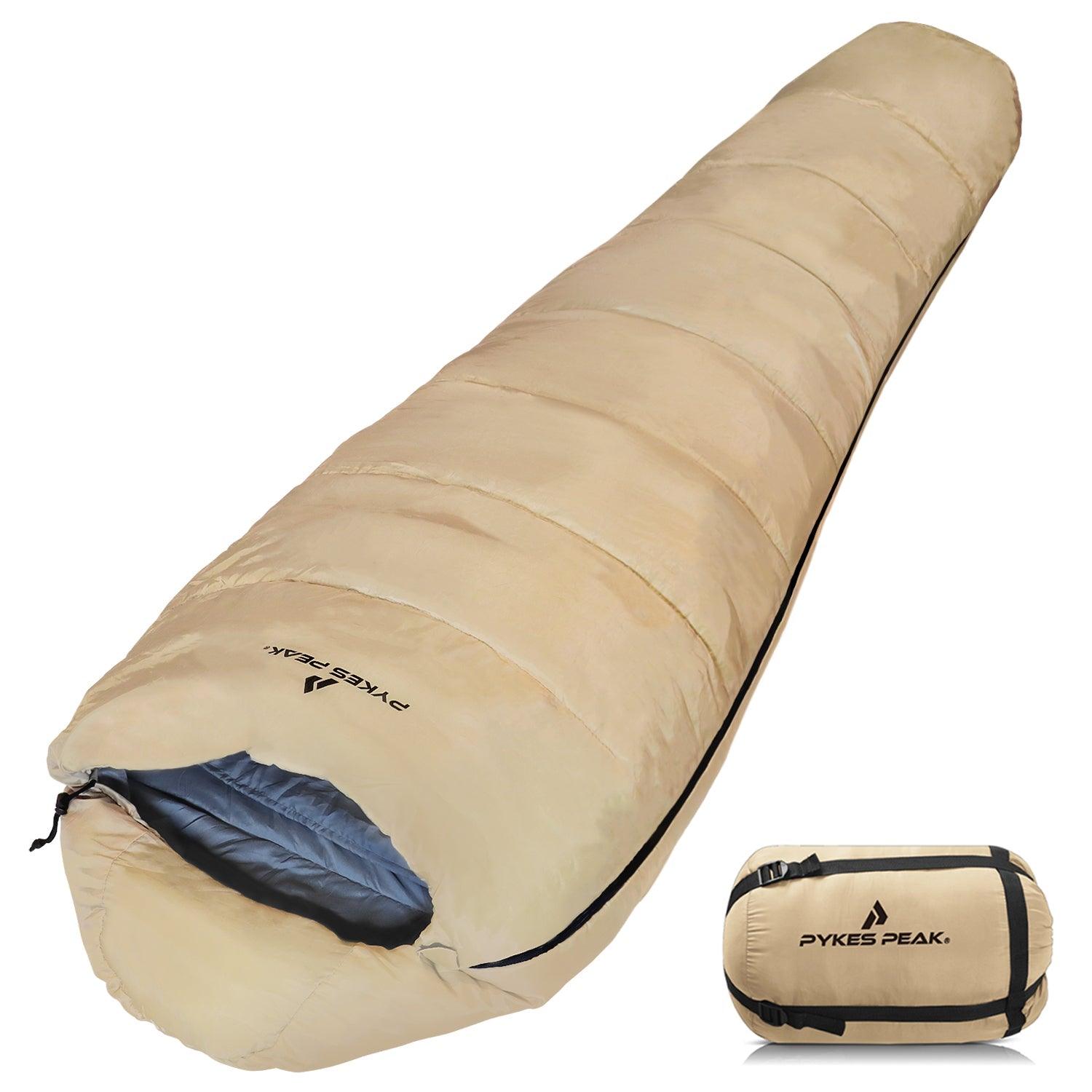 アウトレット】PYKES PEAK 寝袋 マミー型 1800g 5色 シュラフ 丸洗い