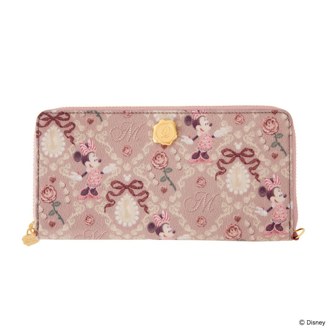 残り1点】ミニー/ヴィンテージケーキ ラウンドファスナーウォレット