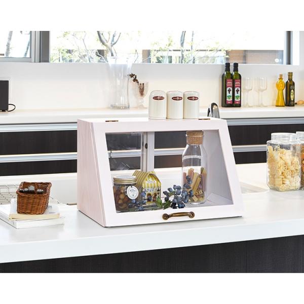 カウンター上ガラスケース 1段タイプ 天然木 半完成品 [幅40