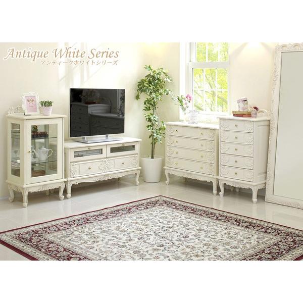 チェスト 猫脚アンティーク風 上部飾り付き 半完成品 [幅50