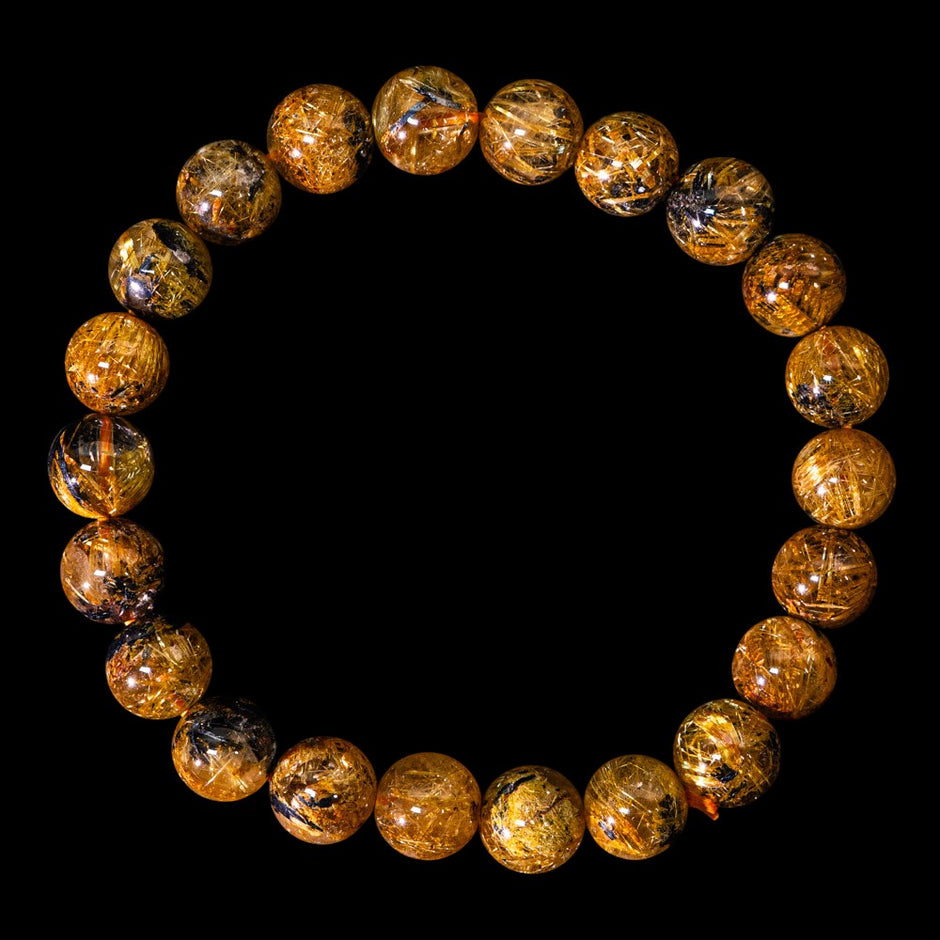 太陽放射ルチル【ルチル専門店クォーツラボ】ヘマタイト核の希少石を直