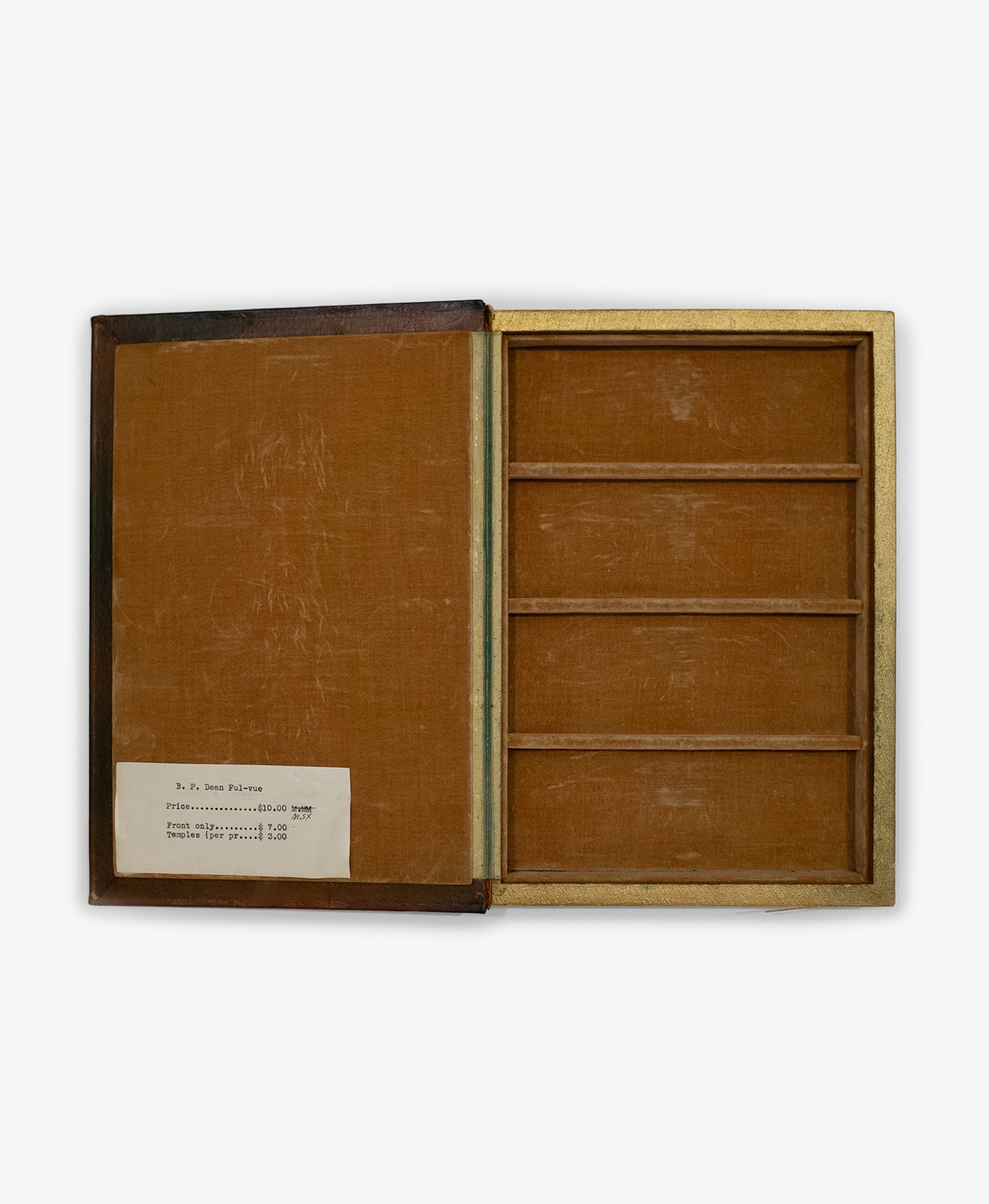 稀少50's アメリカンオプティカル 木製アンティーク 古書ブック型