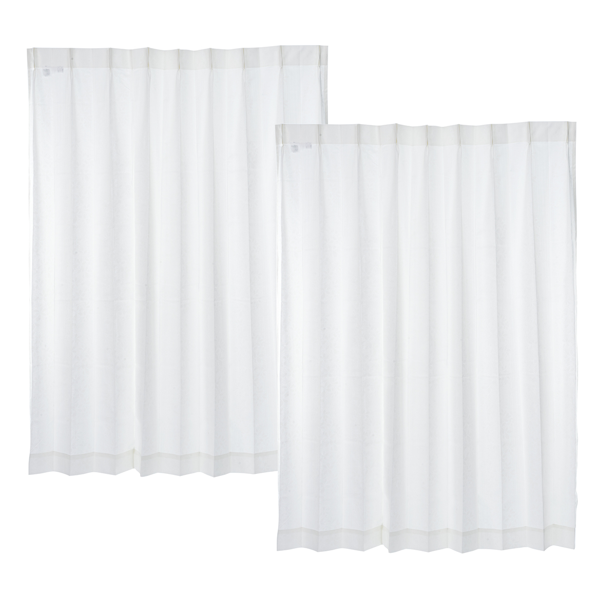 見えにくい遮熱レースカーテン防炎抗カビ幅150cm2枚 Momasa Lace