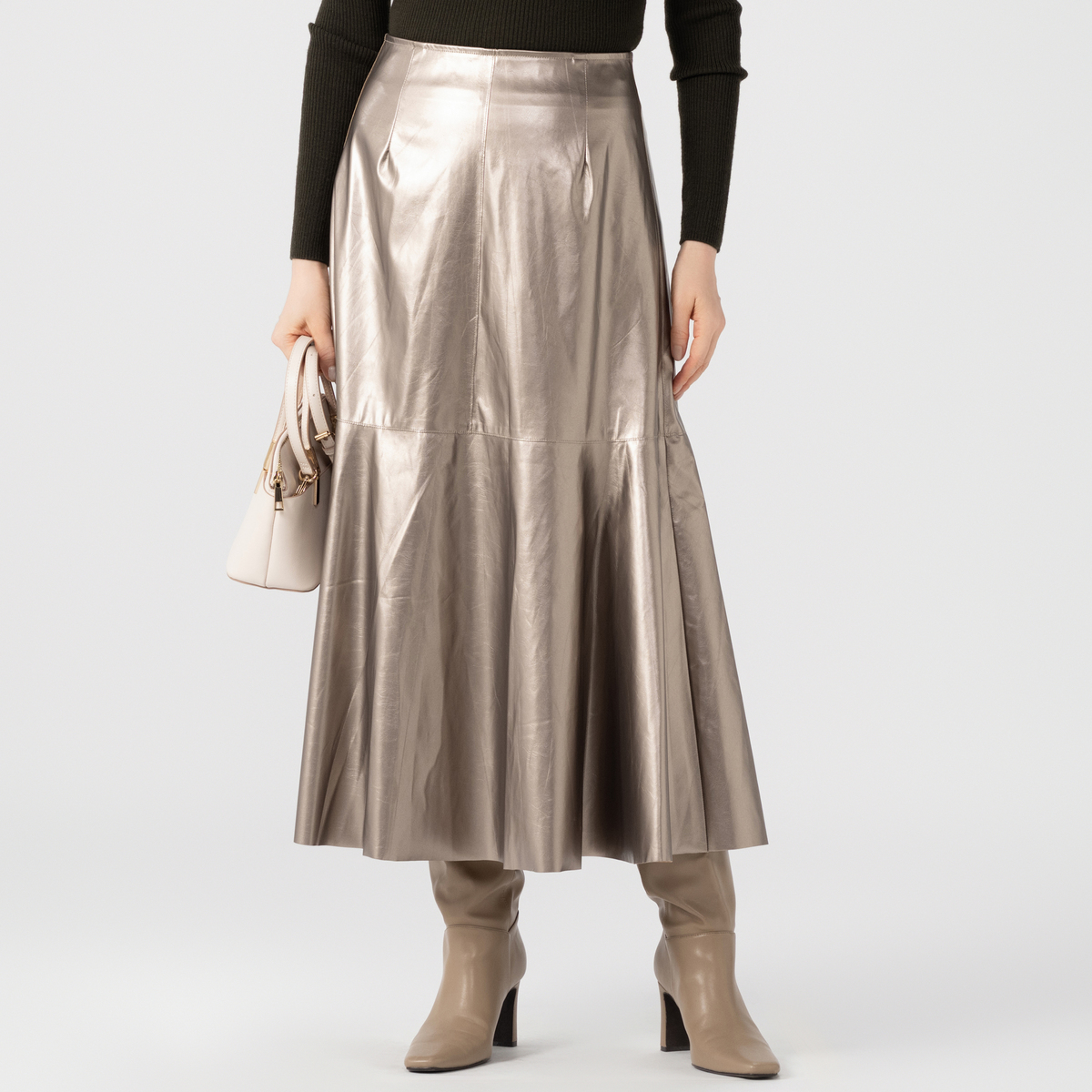 Let Me Glow レザーライク大人ソフトマーメイドスカート レットミー