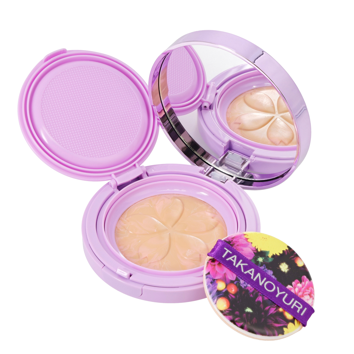 たかの友梨エステファクト フラワーパクトケース＋レフィル2個 たかの