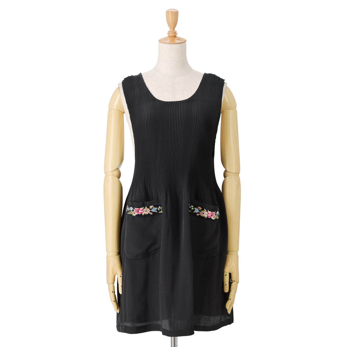 未使用 レイクアルスター スミレ ワイドドレスエプロン シェニール織