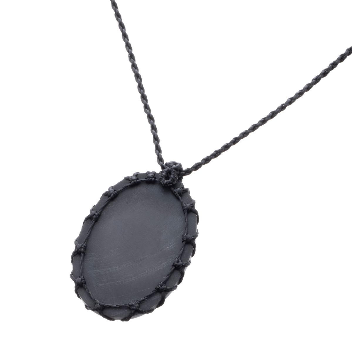 モザイクオパールオーバル18KYGマクラメ編みネックレス18ctUP