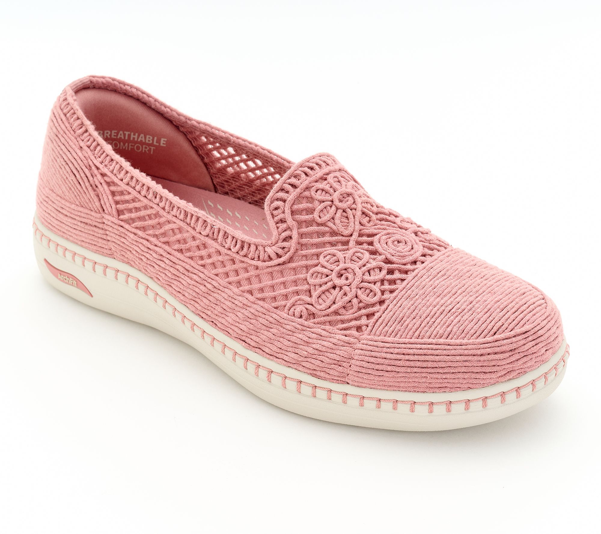 Skechers Arch Fit Inspire Crochet Slip-On Loafers - Venice - QVC.com