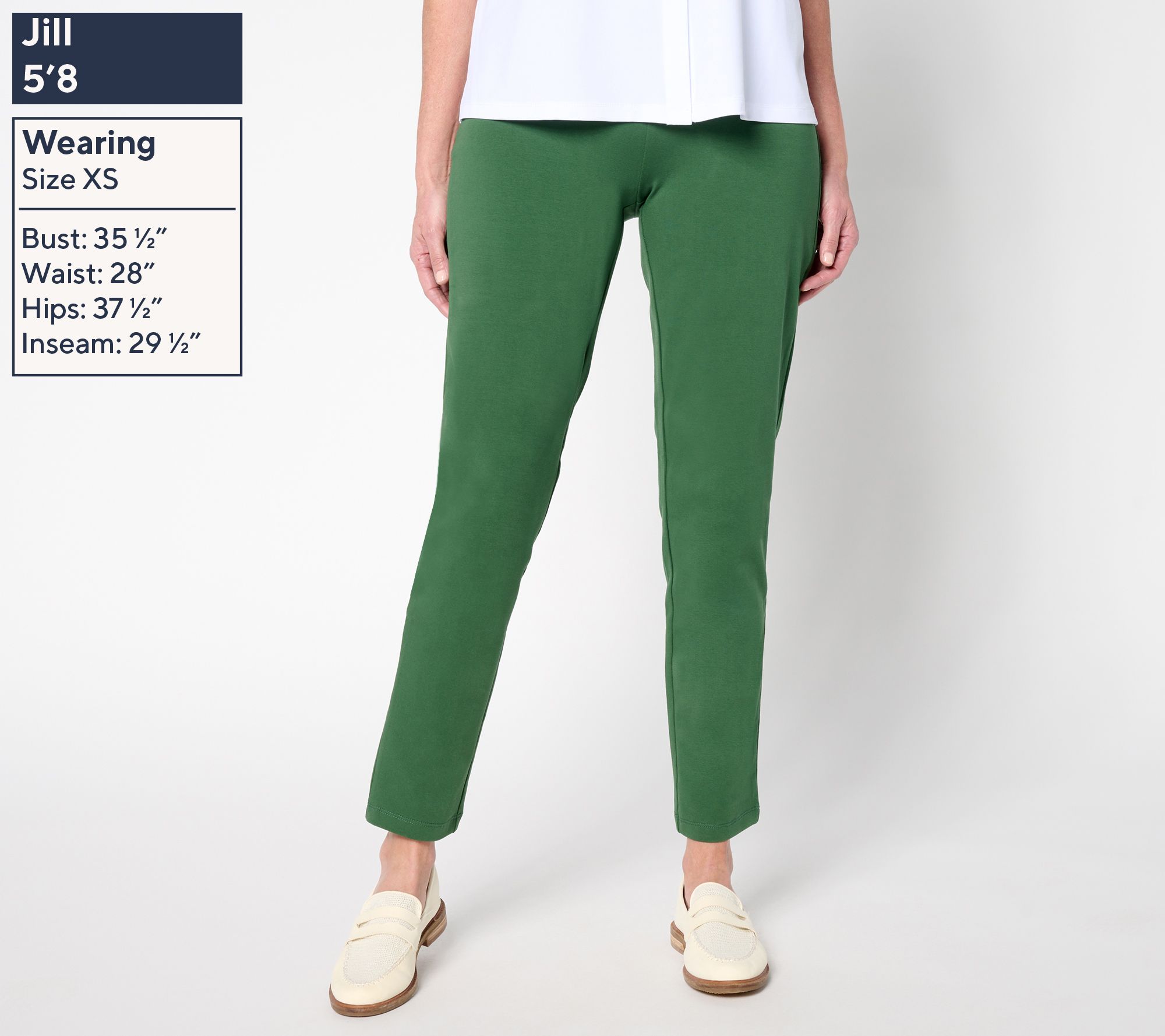 Susan Graver Regular Weekend Premium Stretch Slim-Leg Pants - QVC.com
