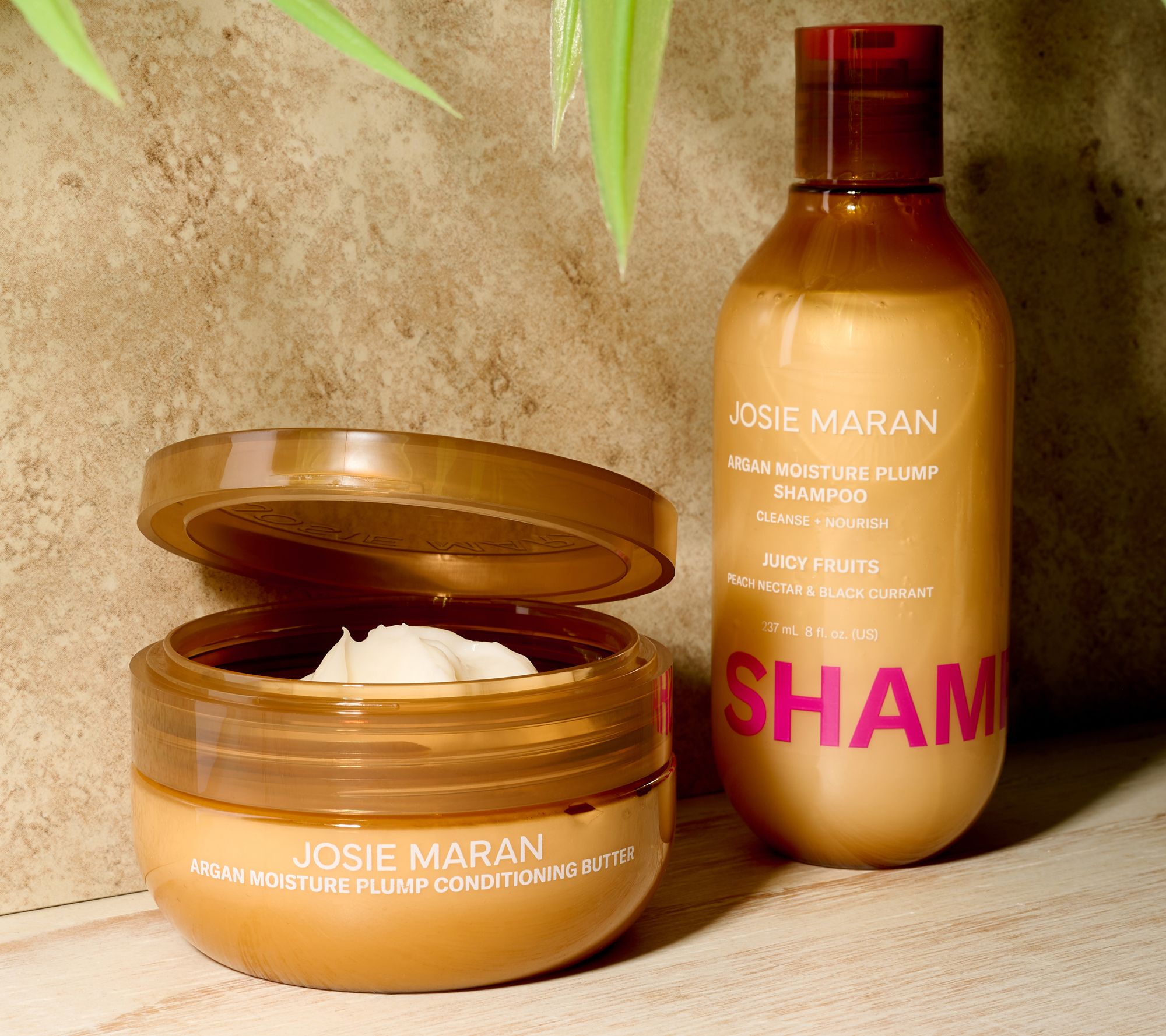 Josie Maran Moisture Plump Argan Shampoo & Conditioning Hair