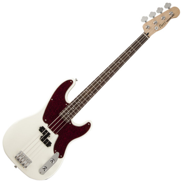 DISC Squier by Fender Mike Dirnt Bass, Arctic White at Gear4music