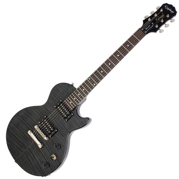 Epiphone Les Paul Special II Plus Top, Trans Black - Nearly New at