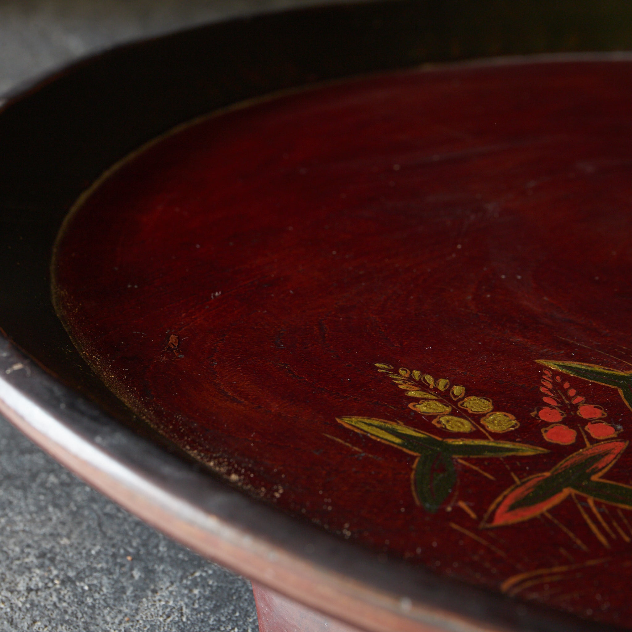 江戸時代 漆絵笹文足付盆（1603–1867 CE） | 入蘆花（ロカニイル）