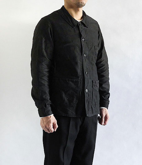 40's ビンテージブラックモールスキンフレンチワークジャケット