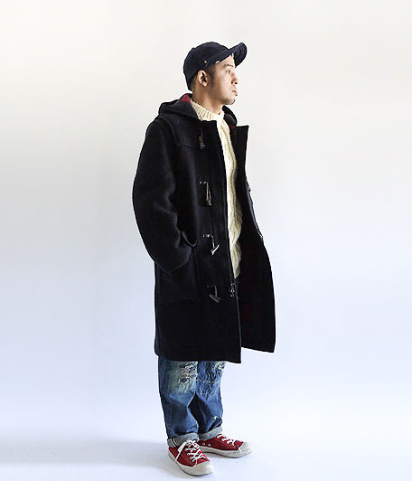 ブルックスブラザーズ ダッフルコート メルトン トグル レザー