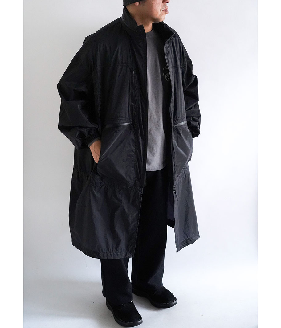 YOKE NYLON UTILITY OVER COAT [BLACK] - Fresh Service NECESSARY or