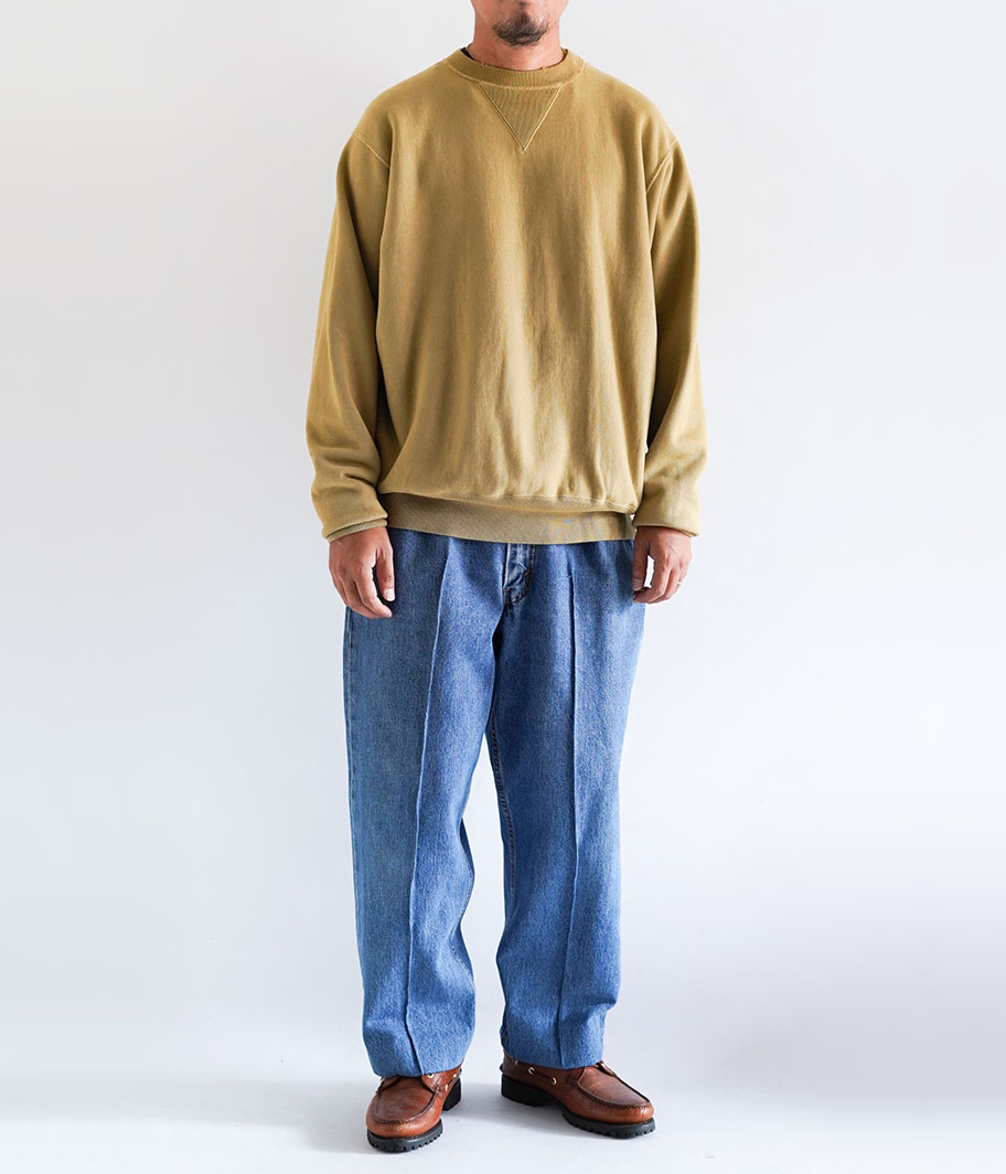 A.PRESSE Vintage Sweatshirt [GOLD] - Fresh Service NECESSARY or