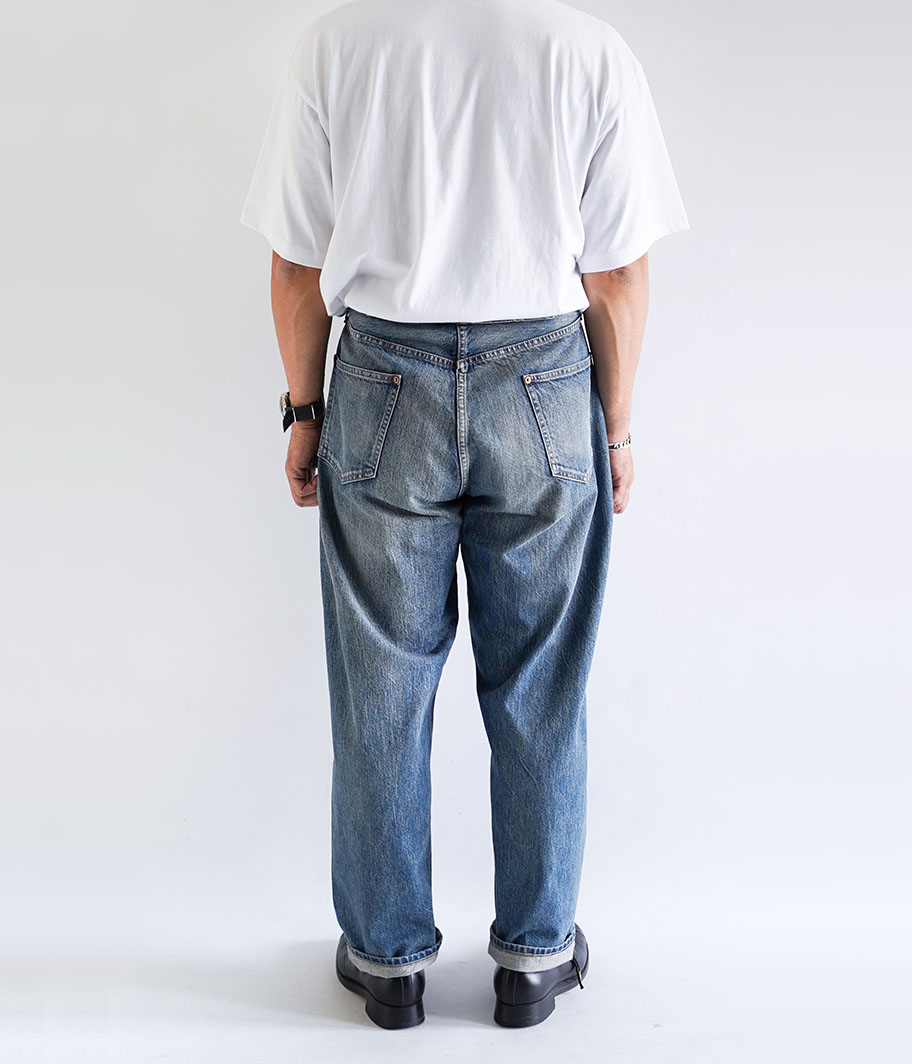 A.PRESSE No.22 Washed Wide Denim Pants [INDIGO] - Fresh Service