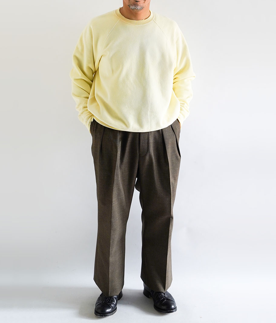 A.PRESSE Vintage Sweatshirt [YELLOW] - Fresh Service NECESSARY or