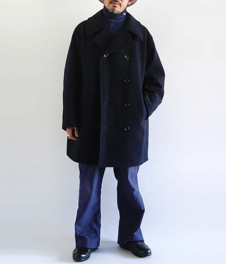 A.PRESSE Pea Coat [NAVY] - Fresh Service NECESSARY or UNNECESSARY