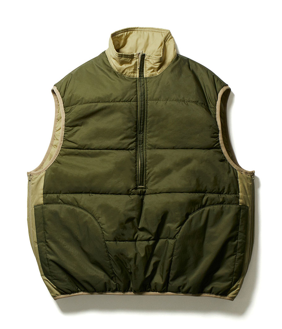 DAIWA PIER 39 TECH REVERSIBLE PULLOVER PUFF VEST [BEIGE] - Fresh