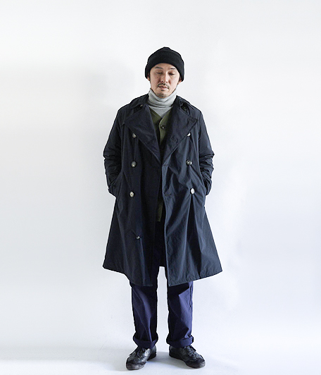 KAPTAIN SUNSHINE Padded Trench Coat [NAVY] - Fresh Service