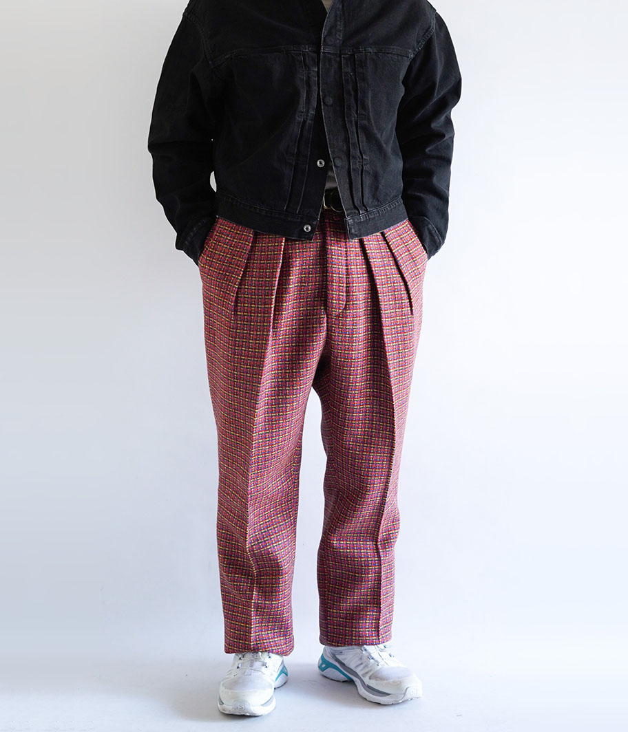 NEAT ワイドトラウザーズ ヴィンテージフォックスツイード サイズ48