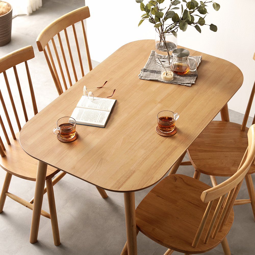 天然木 ダイニングテーブル 正方形75×75cm/長方形120cm×75cm 単品/北欧