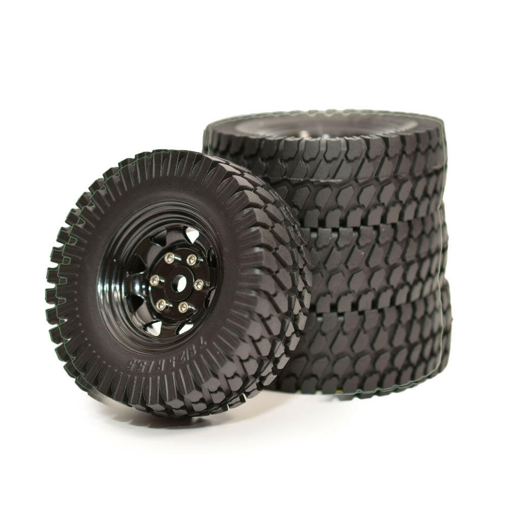 問屋ワールド】クローラーRC用1.55インチスチール製ビードロック