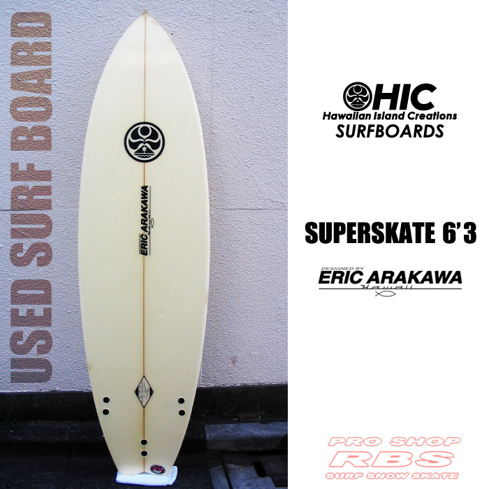 HIC サーフボード SUPER SKATE 6'3【サーフィン サーフボード 中古