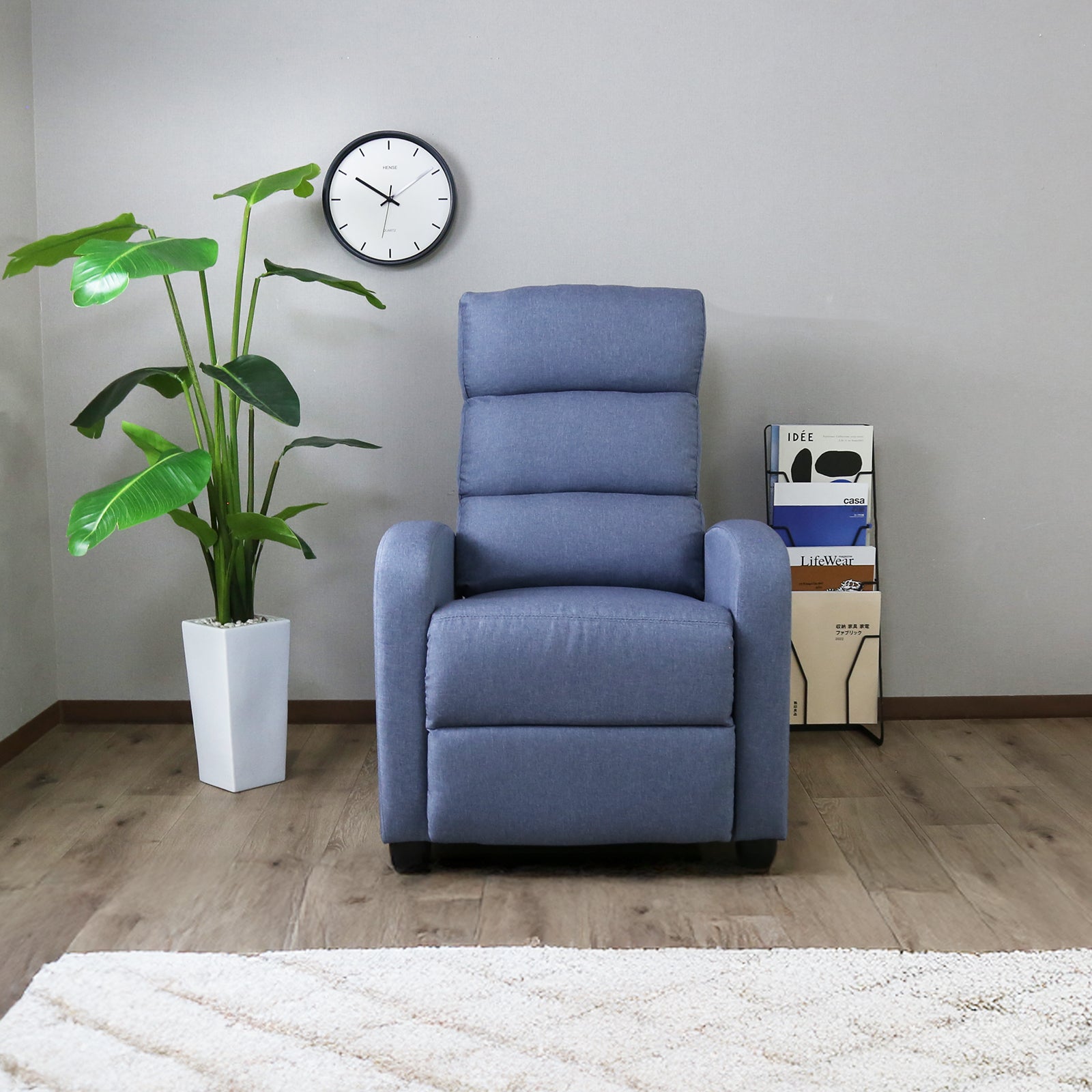 足先までゆったりリラックス！一人掛けリクライニングチェア ｜【公式