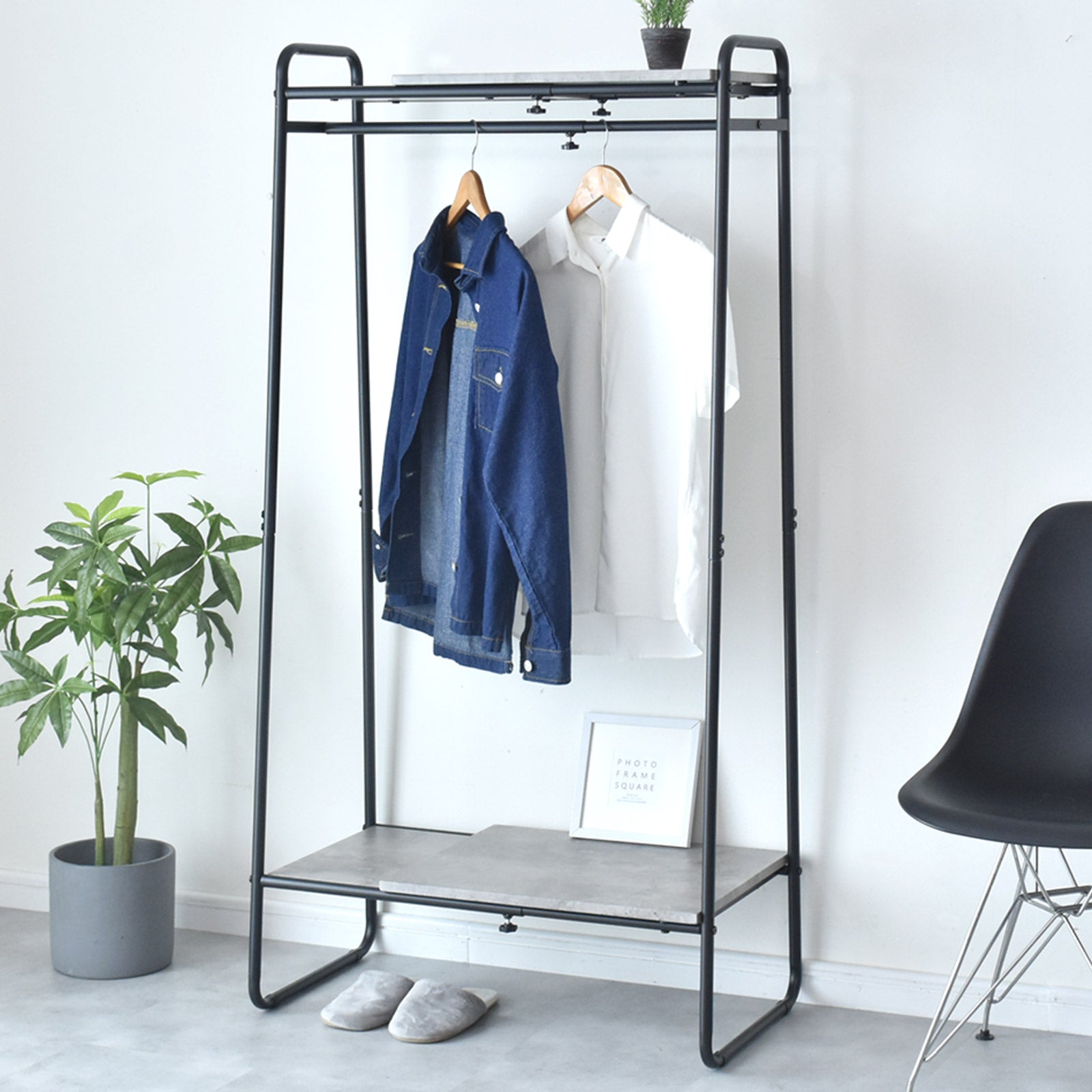 伸縮棚付き ハンガーラック｜【公式】家具通販のremembrance-doris