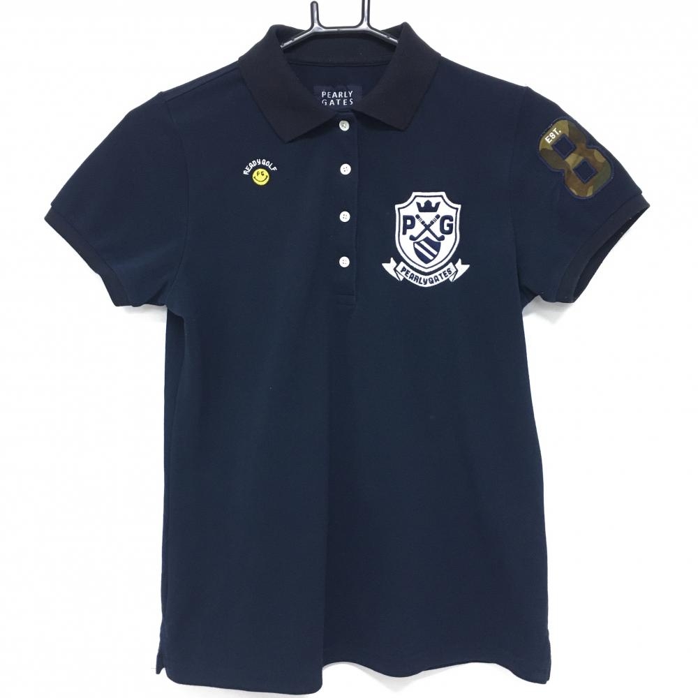 パーリーゲイツ ポロシャツ 切替 ネイビー パーリーゲイツ ポロシャツ