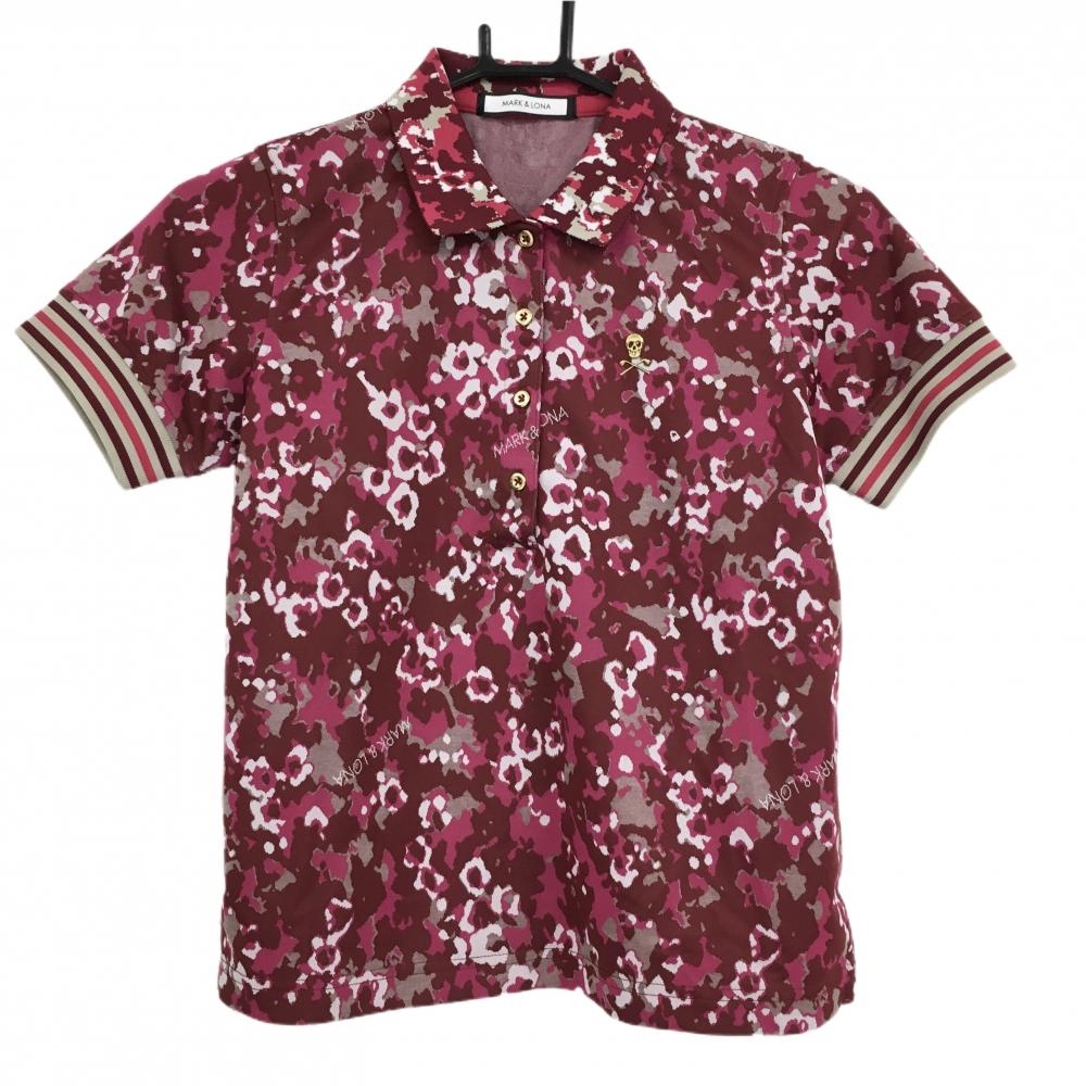 マークアンドロナ】オーロラロゴマーク×グラデーション 半袖ゴルフ