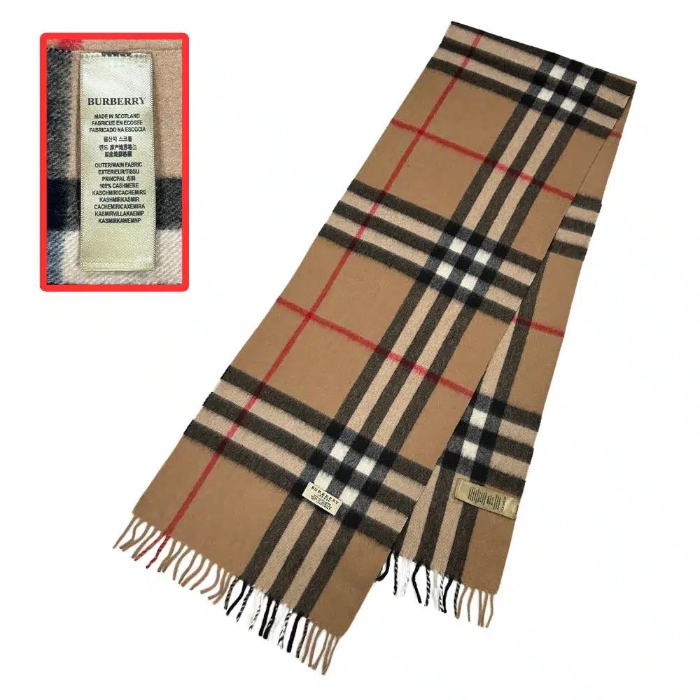 Burberry Nova Check Cashmere Scarf - Pre-Owned Luxury