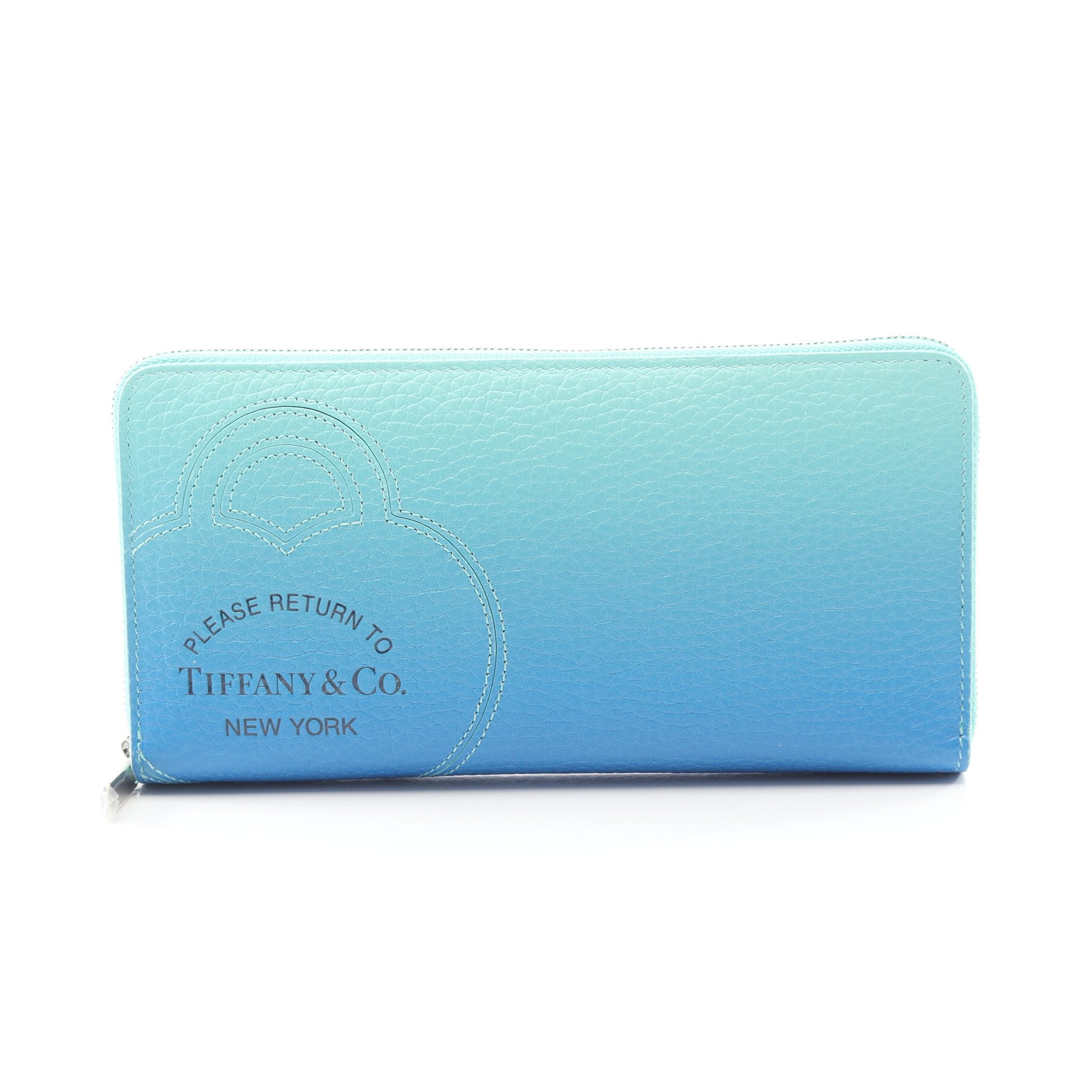 ぽつぽつ♪ Tiffany ティファニー ターコイズ 長財布 ティファニー