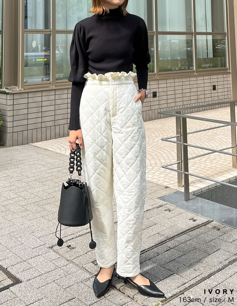 archivo ホワイト パディングパンツ 中綿パンツ 白 40 L archivo